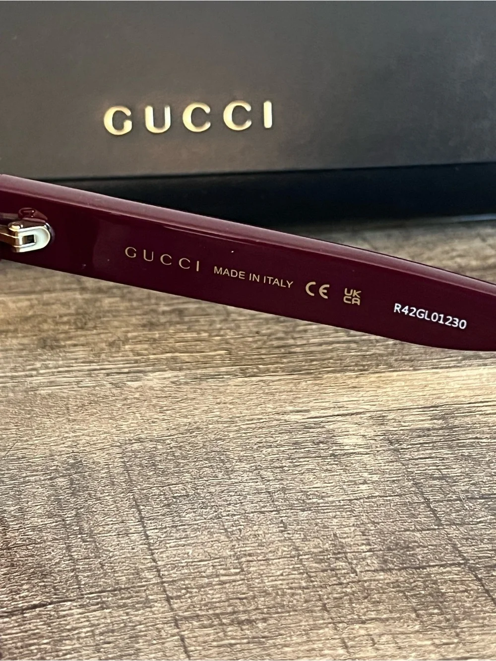 Gucci GG1714S-003 Burgundy Cat-Eye 54mm Sunglasses